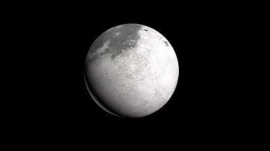 黑色背景三维月球素材视频的预览图